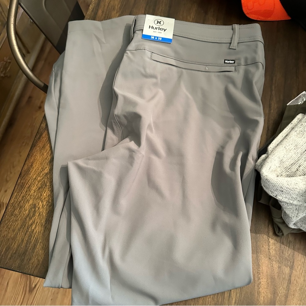 Hurley Men's Light Gray Performance Pants NWT
